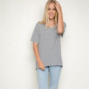 Brandy Melville Striped Oversized Tee